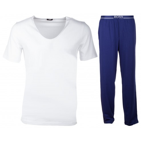 BOSS Jersey-Schlafanzug/Homewear Zweiteiler Pant mit Shirt BM 