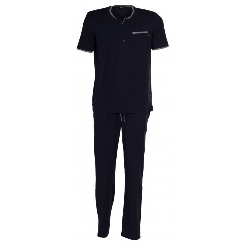 BOSS Schlafanzug Jersy Longpant mit Shirt (Set)