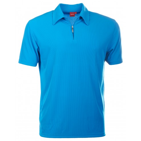 Pure Polo-Shirt mit hochwertigen Zip-Verschluss