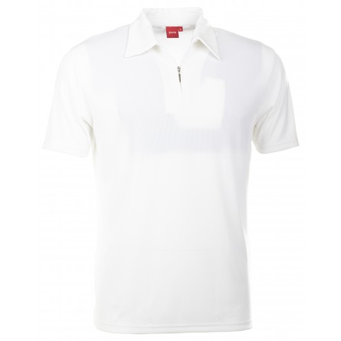 Pure Polo-Shirt mit hochwertigen Zip-Verschluss