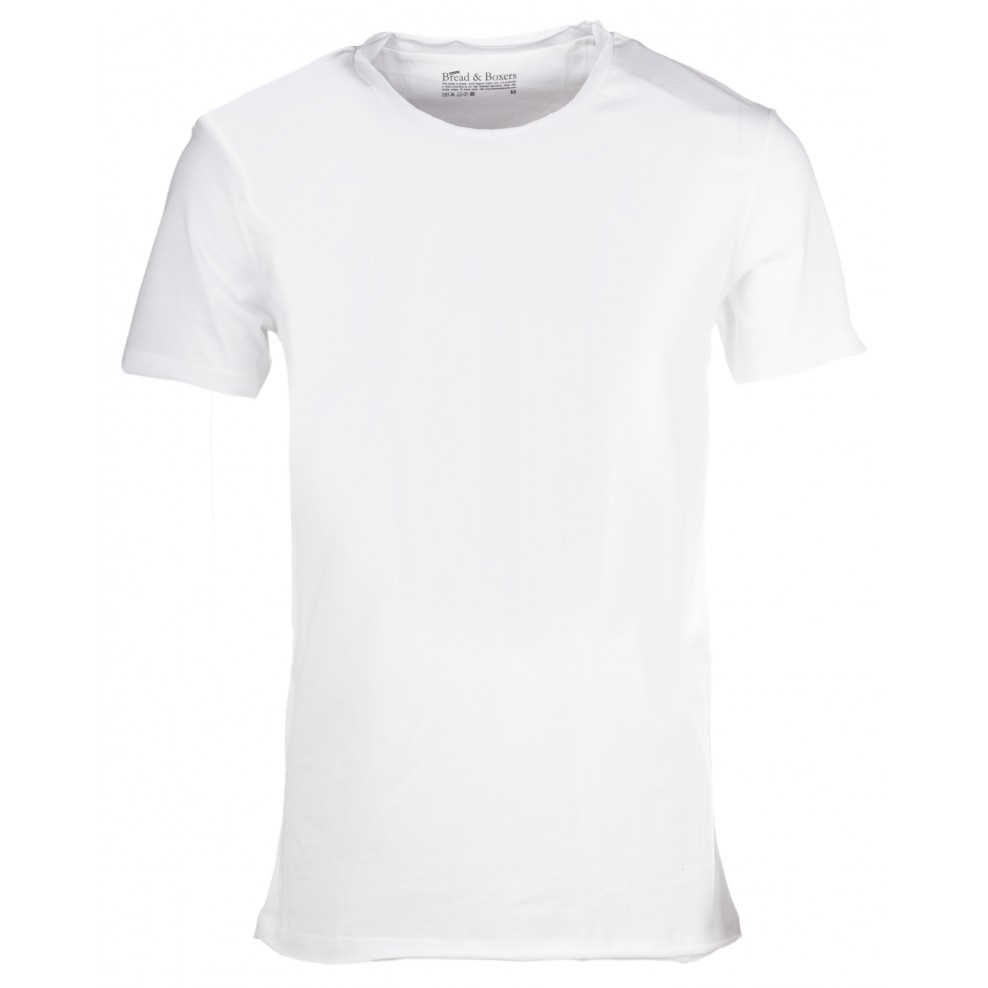 Bread & Boxers Organic Cotton White T-Shirt aus Bio-Baumwolle 